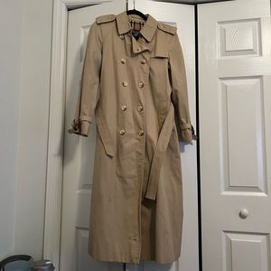 Vintage Burberry long trench coat uk10